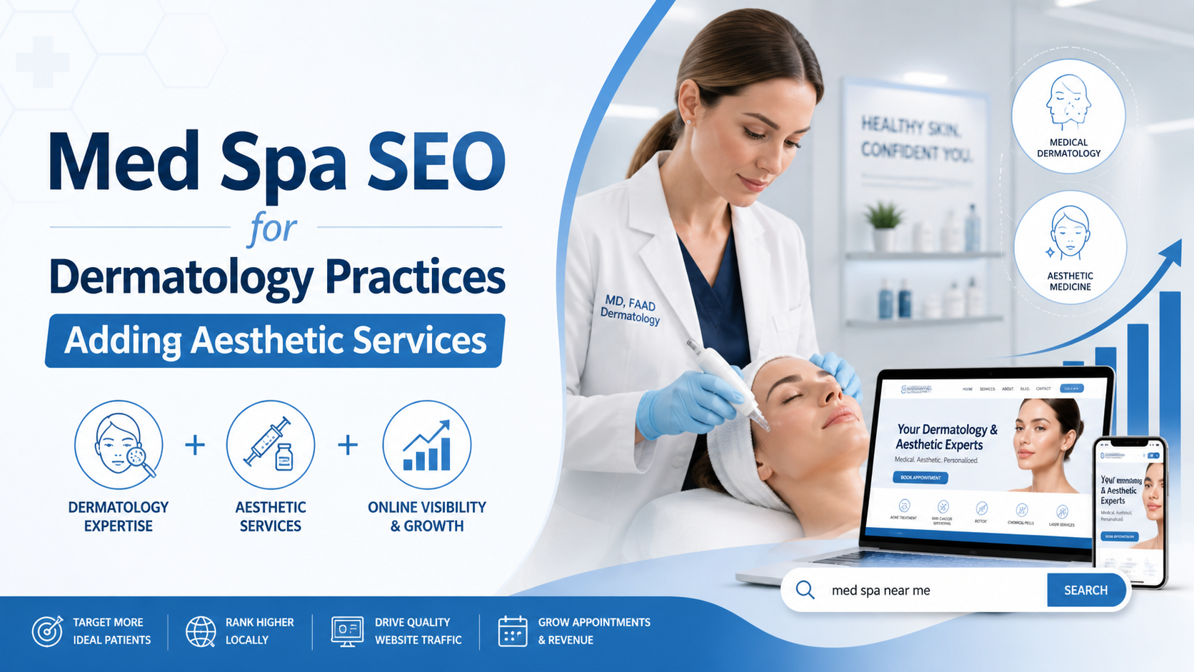 Med Spa SEO for Dermatology Practices Adding Aesthetic Services article preview by Vistrane